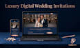 create a luxury digital wedding invitation website with rsvp