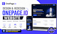 design onepage io landing page onepage io website