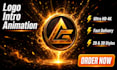 create custom logo intro animation, 2d 3d intro video