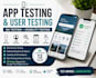 do app testing user testing and usability QA testing with detailed feedback
