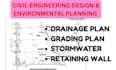 create retaining wall, grading plans, drainage plans and traffic control plan