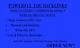 do white hat high da 50,edu backlinks on authority websites