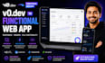 convert your v0 dev design into a functional web app