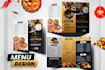 design professional restaurant food menu