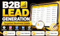 do b2b lead generation, targeted leads and web research
