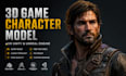 create realistic 3d game character models for unity and unreal engine
