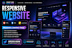 build responsive landing page using HTML CSS and javascript