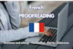 proofread and edit your french text professionally
