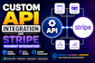 do API integration and stripe payment integration