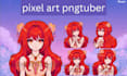 design cute anime pixel live2d vtuber model 2d pixel avatar anime vtuber model