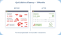 quickbooks online cleanup and catch up