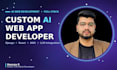 be you full stack ai web app developer using python django react js