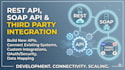 develop rest API, soap API and third party API integration