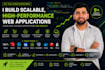 develop a custom ai saas solution or web application