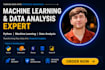 be your python data analyst and machine learning expert
