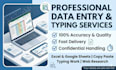 do urgent data entry english typing