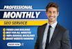 website complete monthly seo service using white hat off page backlinks building
