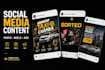 create a professional social media content pack
