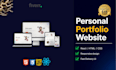 build a professional responsive portfolio web using react and html css
