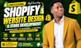 build shopify website design, shopify redesign,shopify dropshipping store design