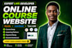 create online course, elearning website using moodle lms, learndash or tutor lms