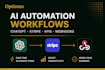 build ai automation workflows using chatgpt stripe apis and webhooks