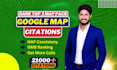 create 21000 google map citations for gmb ranking in 3 map pack