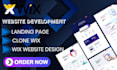 design a wix website vamp and clone redesign wix