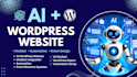 build an ai powered wordpress website with chatbot and automation