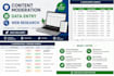 do content moderation, data labelling and web research