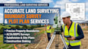 draft boundary survey cad drawings, construction layout, survey builder plans