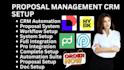 setup and automate proposal management CRM pandadoc docusign honeybook proposify