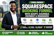 build squarespace booking funnel with acuity, calendly, payment and reminder