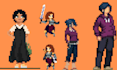 create pixel art character object pixel game art asset 2d pixel character sprite
