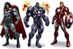 illustrate a superhero comic and marvel character