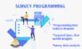 online survey design, programming and questionaire in qualtrics and surveymonkey