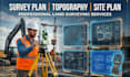 create land survey plans, topography, site plan, and grading for permit