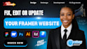 fix framer website development framer design framer developer framer website cms