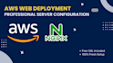upload and publish your website on an AWS server