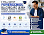 setup powerschool blackboard learn moodle google classroom schoology education