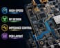 high speed pcb layout with rf design, impedance control