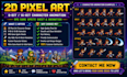8 bit 16 bit animation 2d pixel art character rpg game sprite sheet