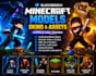 create 3d low poly model voxel artminecraft skin  game assets  blockbench
