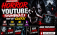 design horror thumbnail, high CTR thumbnail design