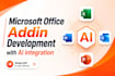 develop microsoft office addin plugin with ai integration