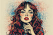 design professional retro pop art artwork for you