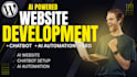 create and develop an ai website with smart chatbot integration and automations