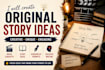 create original story ideas and creative concepts
