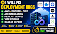 fix deployment bugs aws docker cicd api integration nextjs coding replit base44