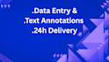 do accurate text annotation and data entry services